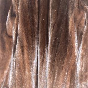 Dark mink full length fur coat